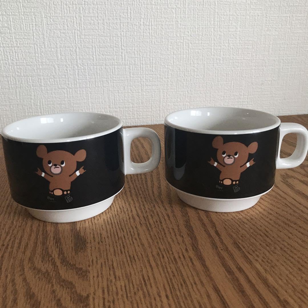 稀少レア品 武藤ベアー スタッキング マグカップ ペア 武藤敬司 未使用 稀少レア品 武藤ベアー スタッキング マグカップ ペア 武藤敬司 未使用